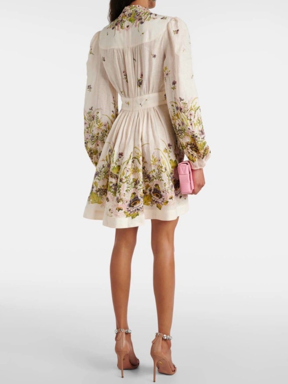 Zimmermann Halliday Plunge floral linen minidress - Picture 9 of 14